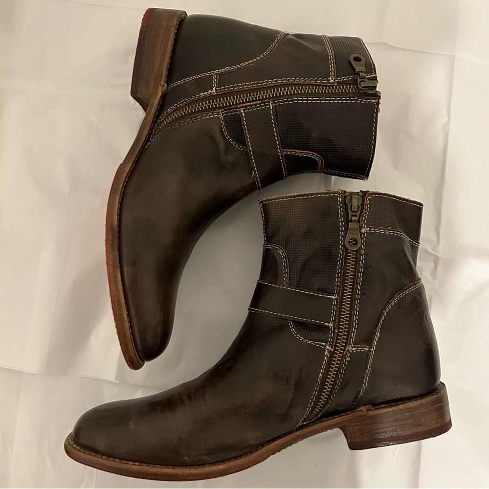 BED STU Becca Lux Leather Ankle Boots - Picture 2 of 15